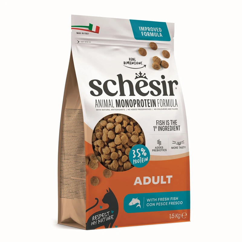 Schesir Animal Monoprotein Formula ryba adult 1,5 kg