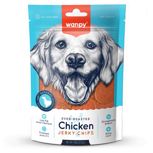 Wanpy Chicken Jerky Chips kurczak 100 g
