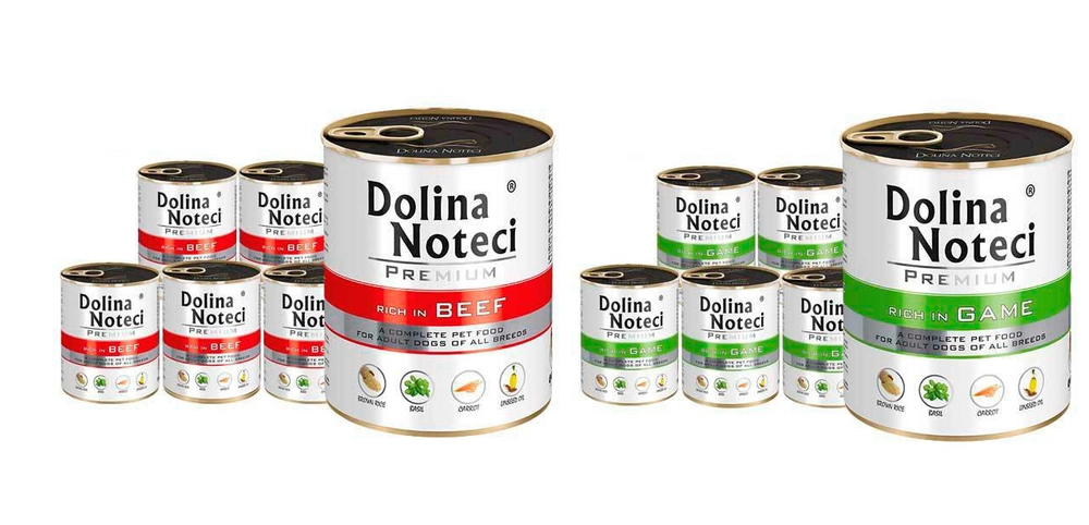 Dolina Noteci Premium wołowina, dziczyzna 800 g × 24