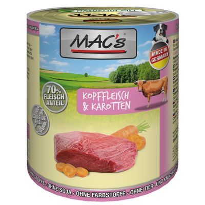 MAC's głowizna, jagnięcina, kaczka adult 800 g × 12