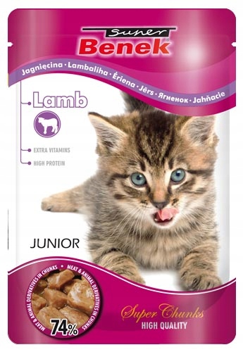 Super Beno jagnięcina w sosie kitten 100 g