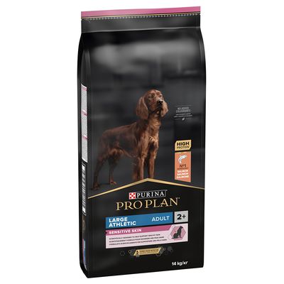 Purina Pro Plan Sensitive Skin łosoś dla dorosłych psów dużych ras atletycznych 14 kg × 2
