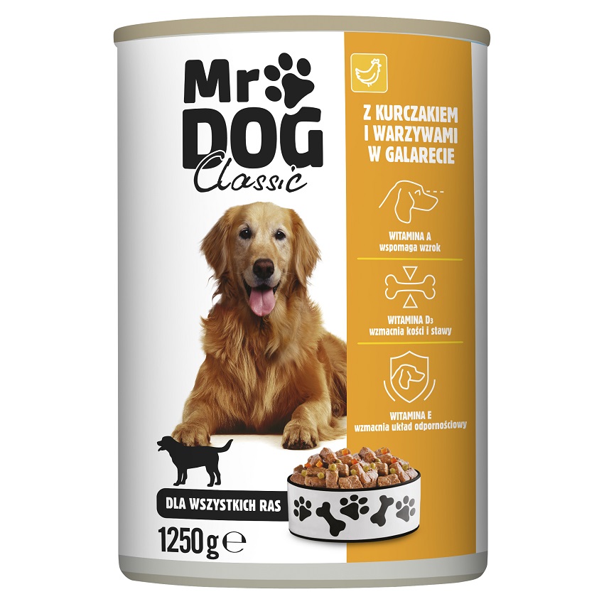Mr Dog kurczak z warzywami 1,25 kg