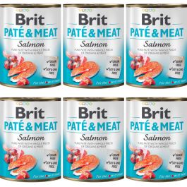 Brit Pate & Meat łosoś 800 g × 6