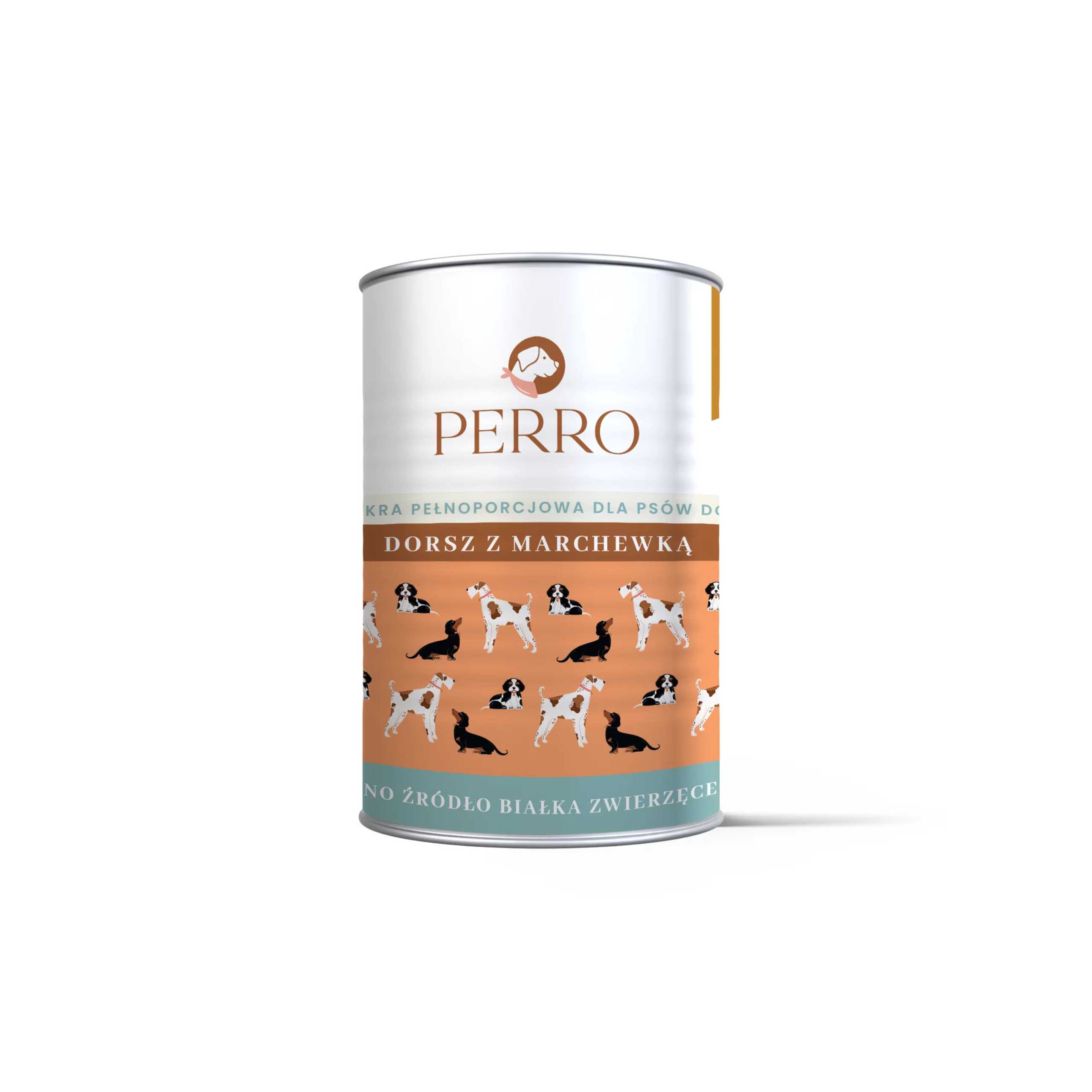 Perro dorsz z marchewką adult 400 g