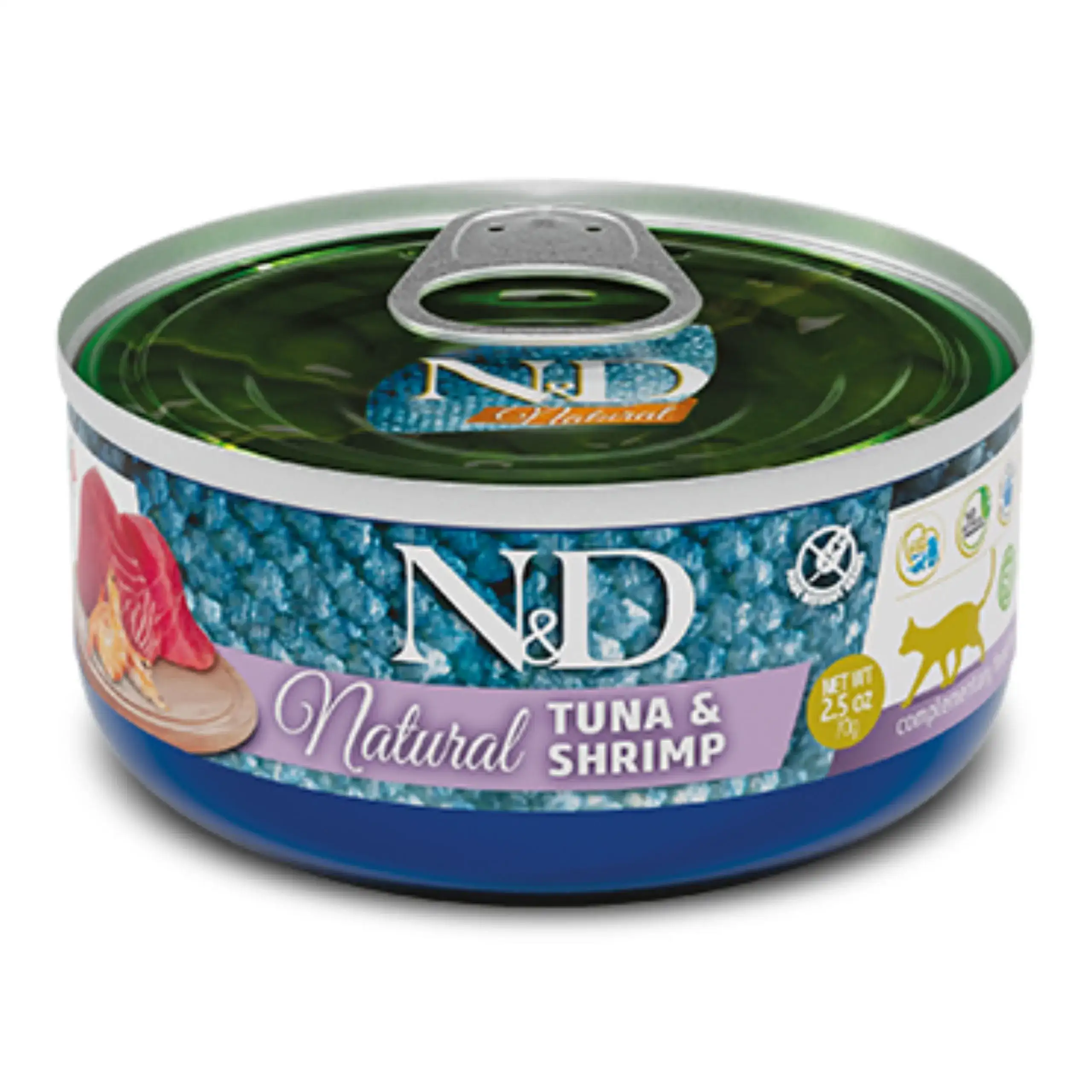 Farmina N&D Natural krewetki, tuńczyk adult 140 g