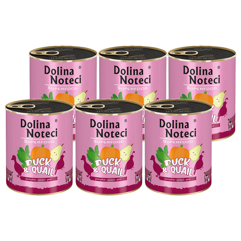 Dolina Noteci Superfood kaczka, przepiórka adult 800 g × 6