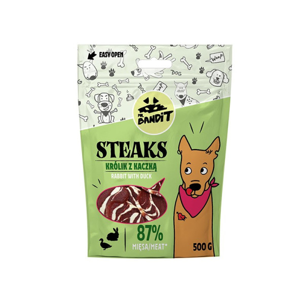 Mr. Bandit Steaks kaczka, królik 500 g