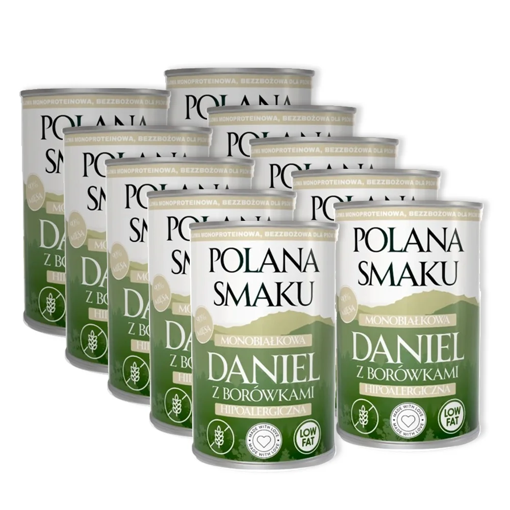 Polana Smaku daniel z borówką adult 400 g × 10