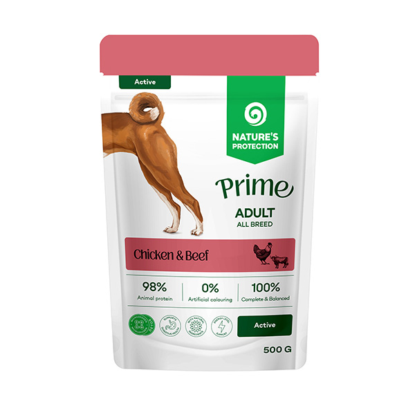 Nature's Protection Prime kurczak, wołowina adult 500 g