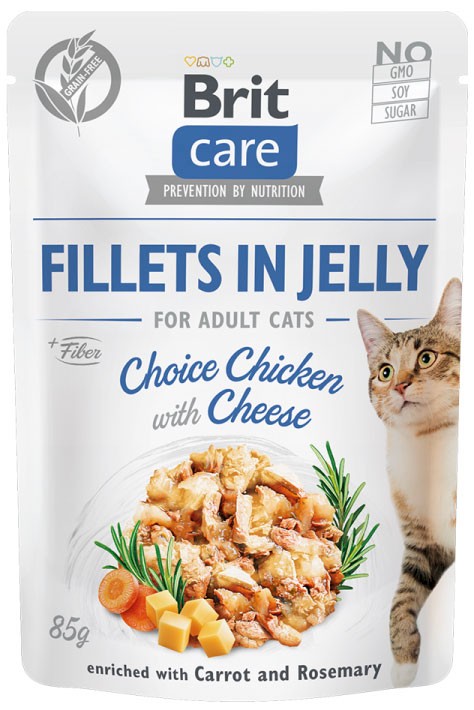 Brit Care Digestive kurczak, ser w galaretce adult 85 g