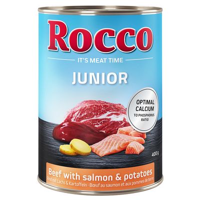 Rocco wołowina, łosoś junior 400 g × 24
