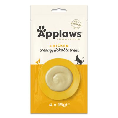 Applaws Puree kurczak adult 15 g × 4