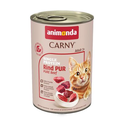 Animonda Carny Single Protein wołowina kawałki adult 400 g × 24