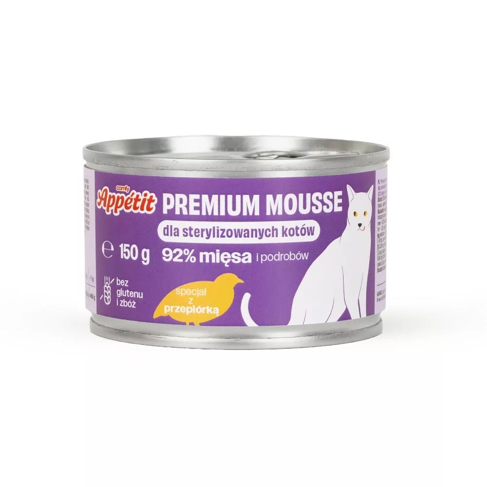 Comfy Appetit Premium Mousse Sterilised przepiórka pasztet 150 g
