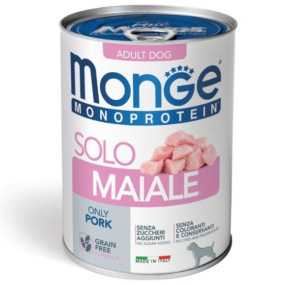 Monge Dog Solo wieprzowina adult 400 g