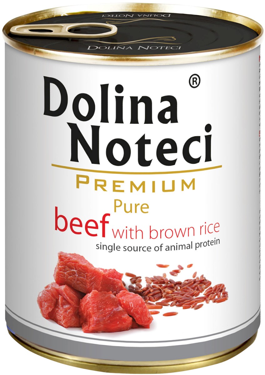 Dolina Noteci Premium Pure wołowina z ryżem adult 800 g