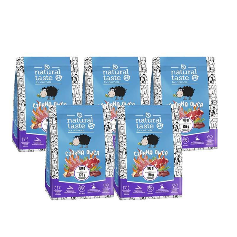Natural Taste Czarna Owca jagnięcina 1 kg × 5