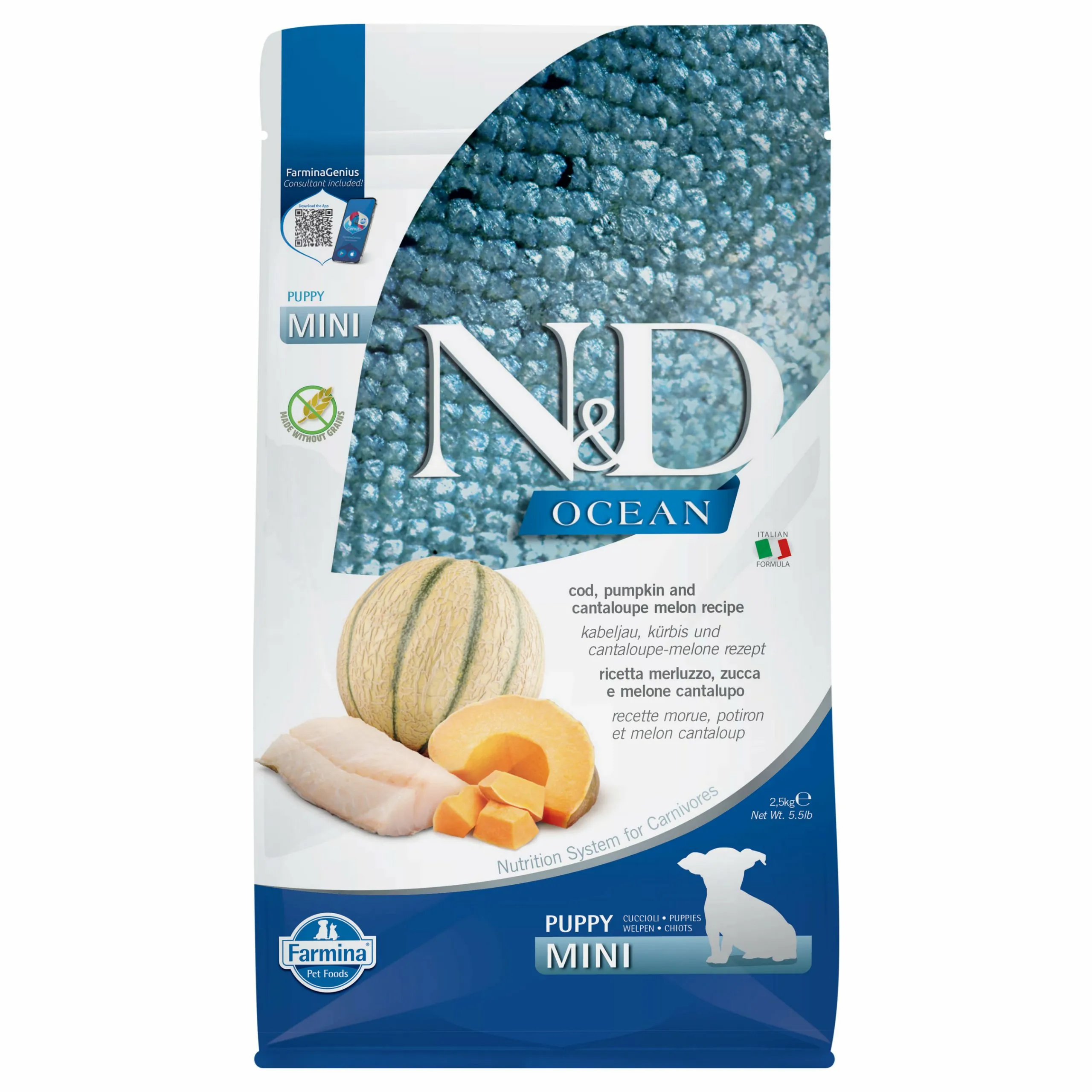 Farmina N&D Ocean dorsz puppy małe rasy 2,5 kg