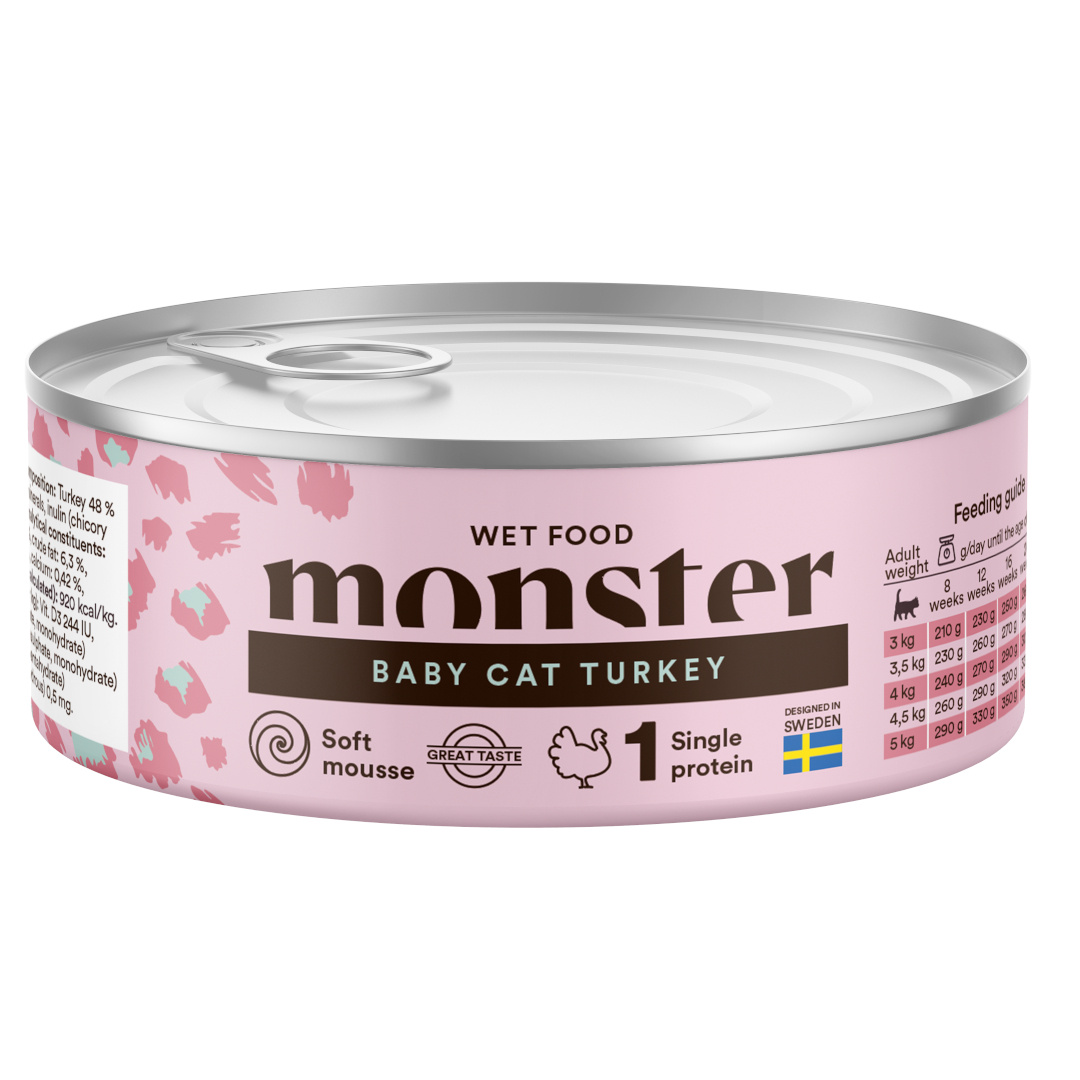 Monster indyk pasztet kitten 100 g