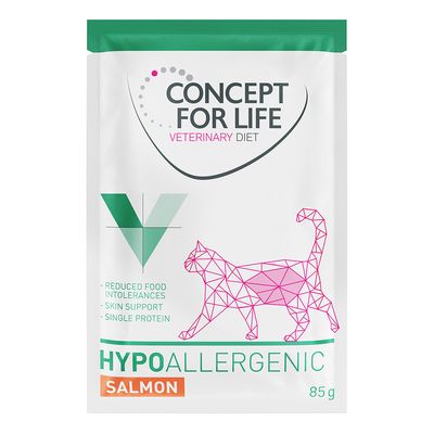 Concept for Life Veterinary Diet Sensitive Skin & Coat łosoś w bulionie adult 85 g × 48