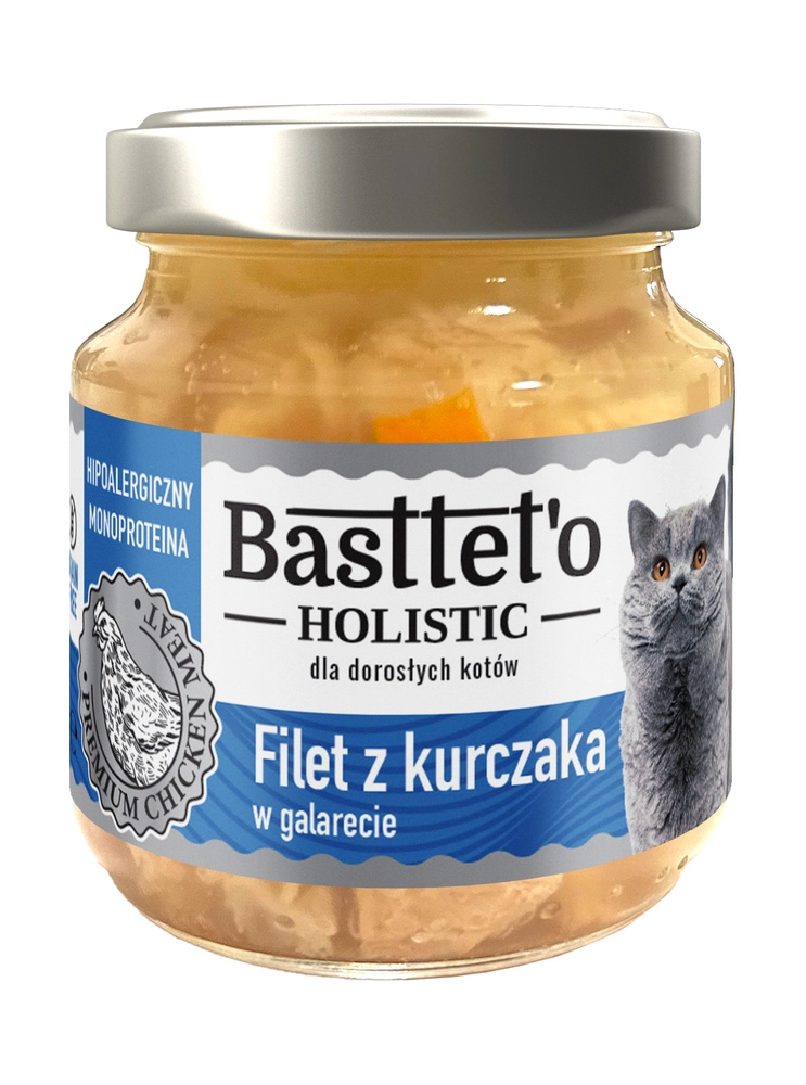 Basttet'o Holistic kurczak w galaretce adult 130 g