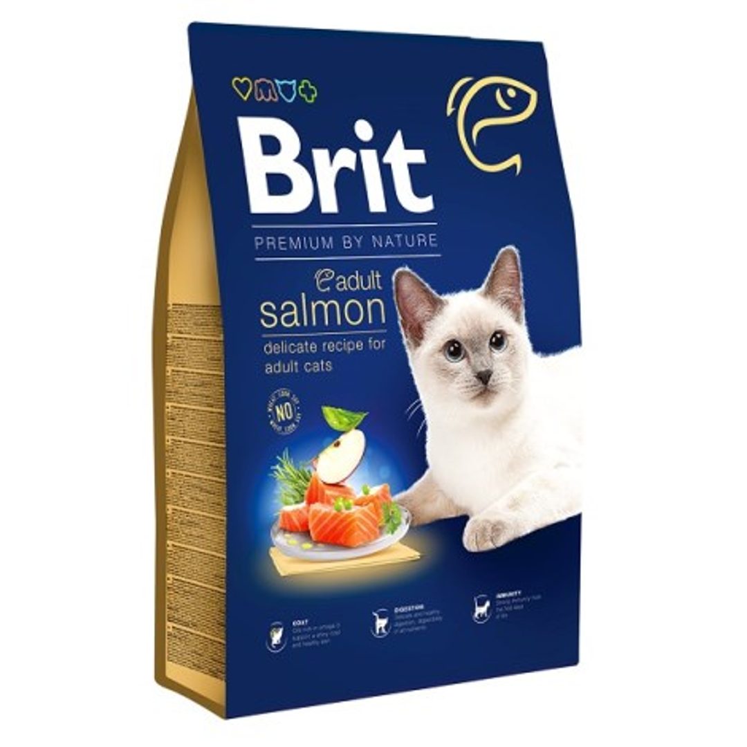 Brit Premium by Nature łosoś adult 8 kg