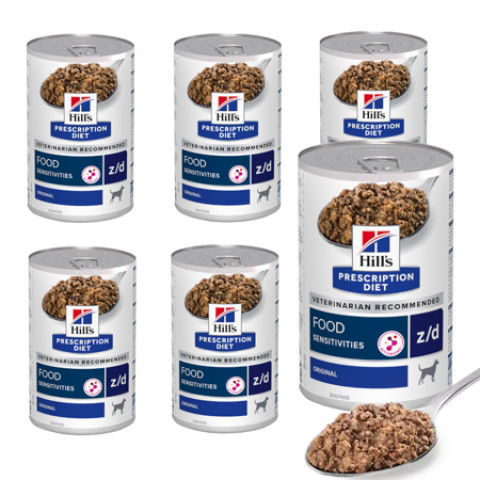 Hill's Prescription Diet z/d Food Sensitivities kurczak 370 g × 6