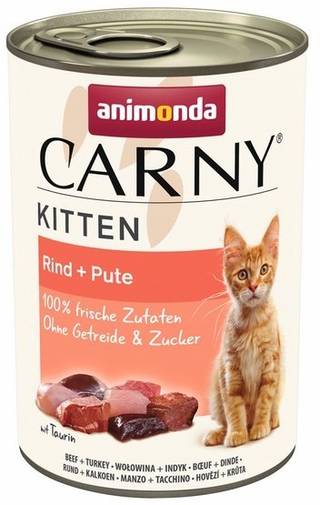 Animonda Carny indyk, wołowina kitten 400 g