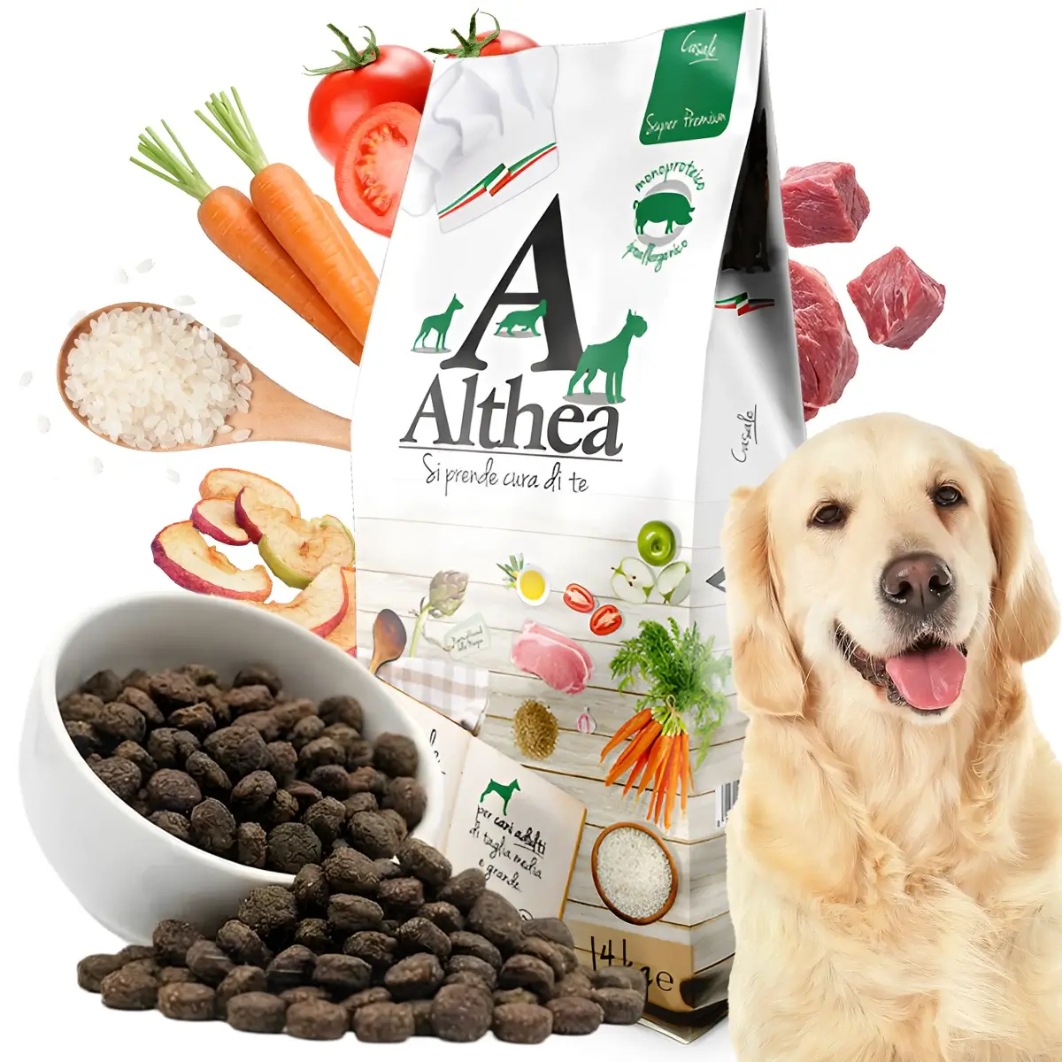 Althea Superpremium wieprzowina adult średnie rasy, duże rasy 14 kg