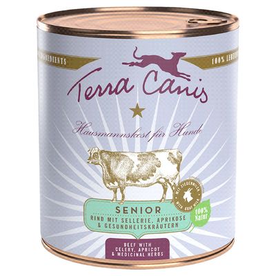Terra Canis Senior wołowina senior 800 g × 6