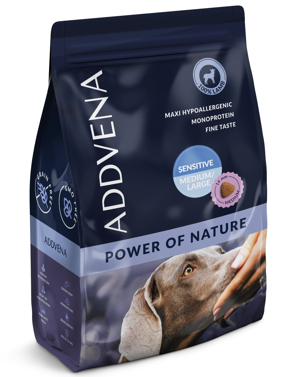 Addvena Power Of Nature Sensitive jagnięcina średnie i duże rasy 2,5 kg