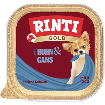 Rinti Gold Mini gęś, kurczak adult małe rasy 100 g × 24