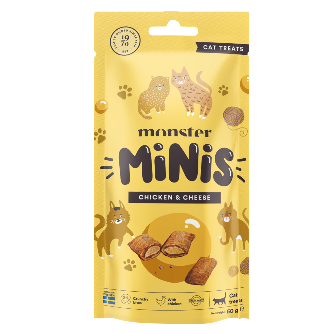 Monster Minis kurczak, ser 60 g