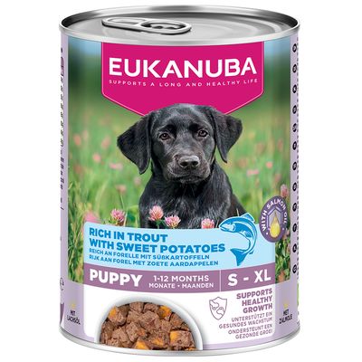 Eukanuba pstrąg puppy 400 g × 48
