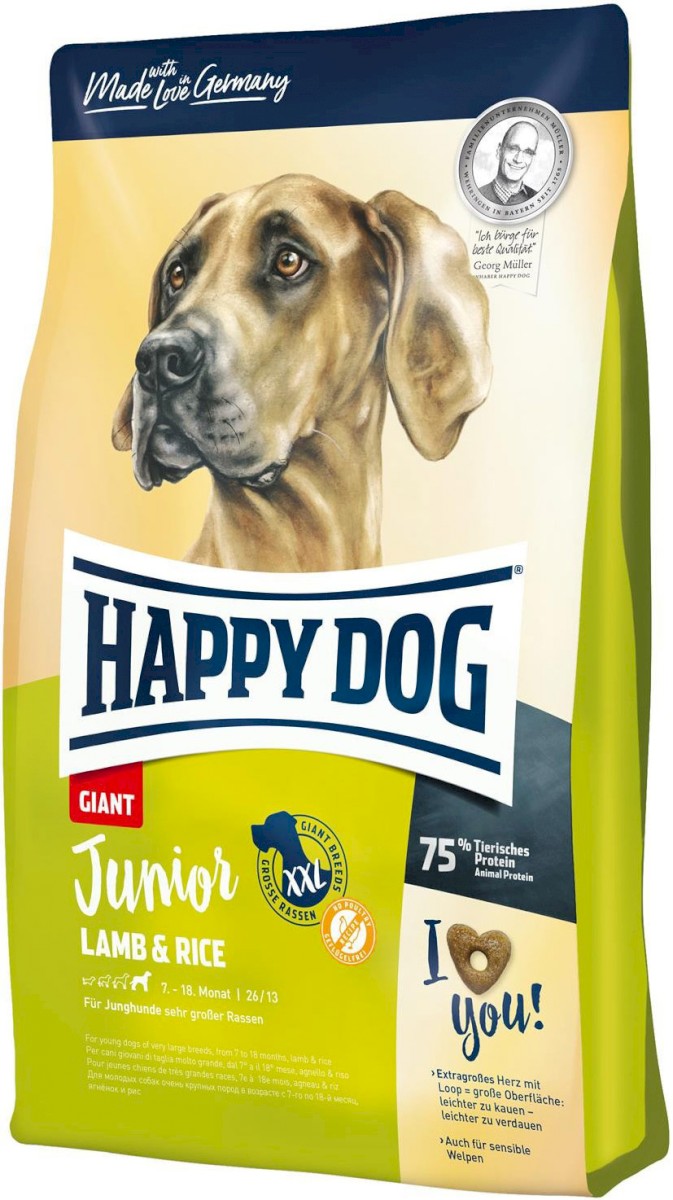 Happy Dog Junior Giant jagnięcina z ryżem junior duże rasy 15 kg