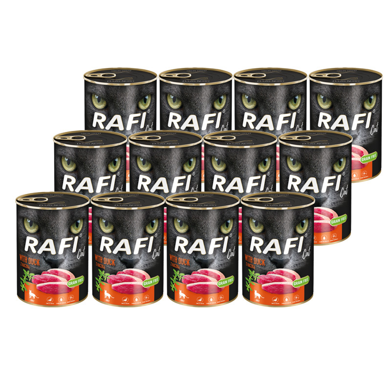 Rafi Cat kaczka pasztet adult 400 g × 12