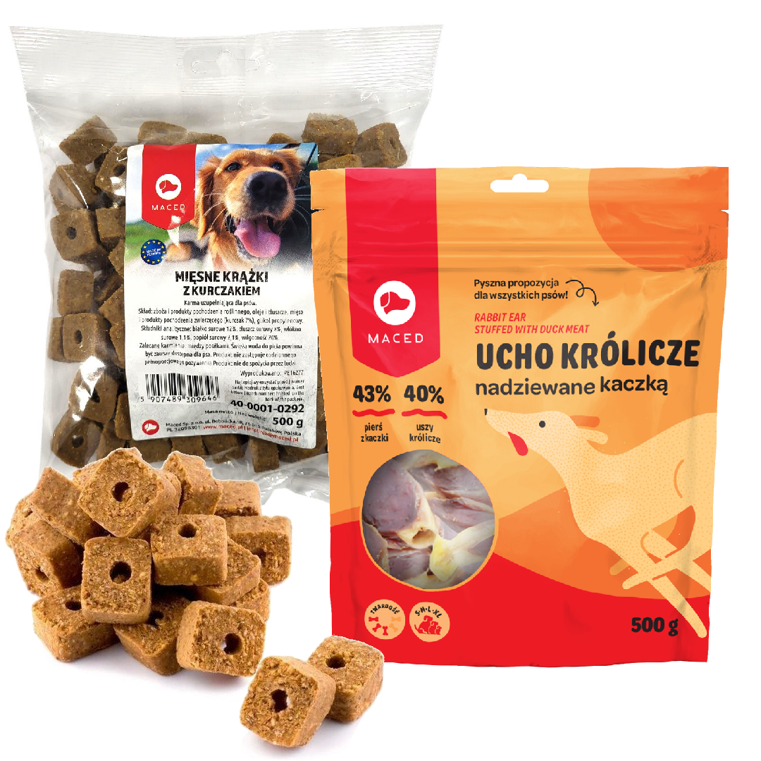 Maced kaczka, królik, kurczak 500 g × 2