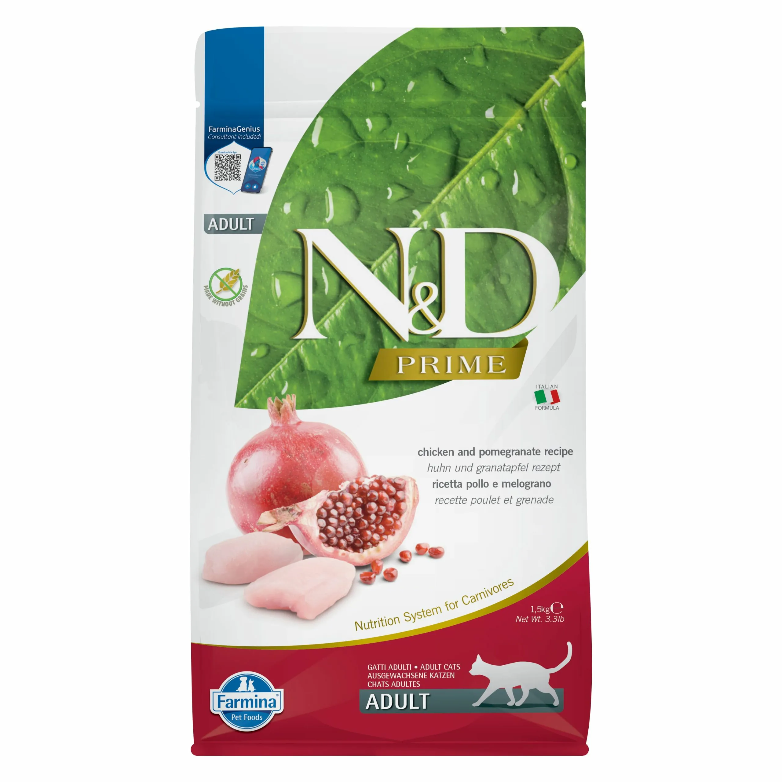 Farmina N&D Prime kurczak z granatem adult 1,5 kg