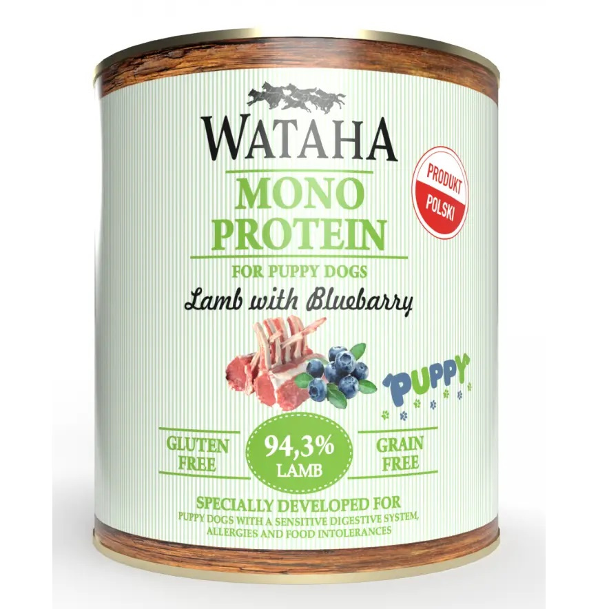 Wataha Mono Protein jagnięcina puppy 800 g