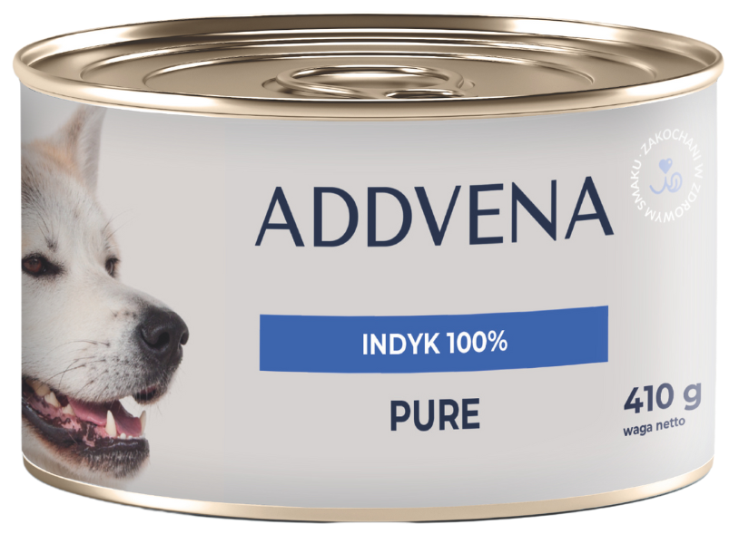 Addvena Moist Pure indyk adult 410 g