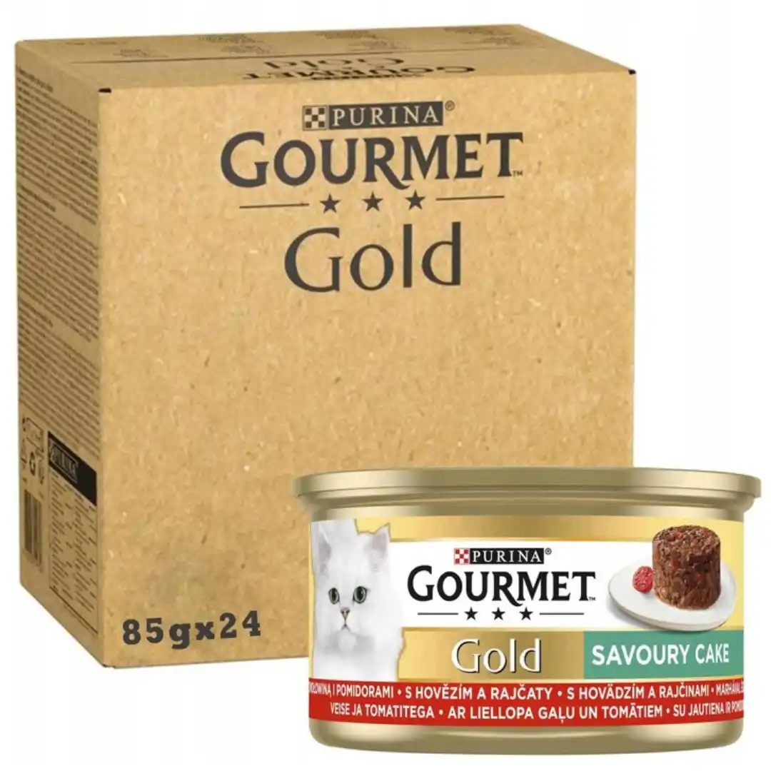 Purina Gourmet Gold wołowina z pomidorem w sosie adult 85 g × 24