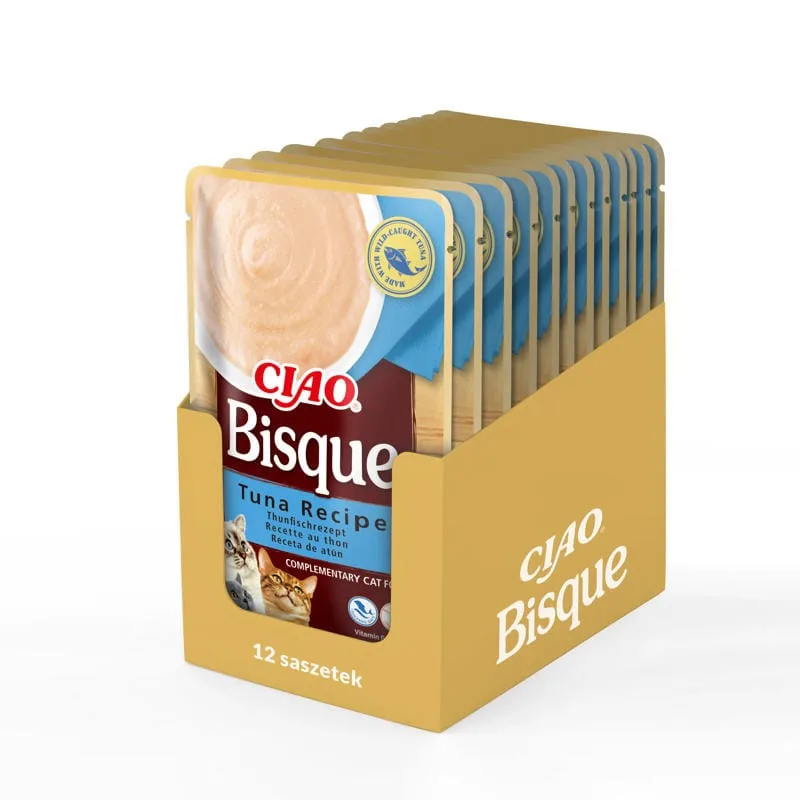 Inaba Ciao Bisque tuńczyk w bulionie 40 g × 12