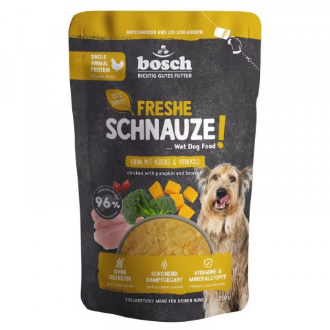 Bosch Freshe Schnauze kurczak z dynią i brokułami adult 250 g