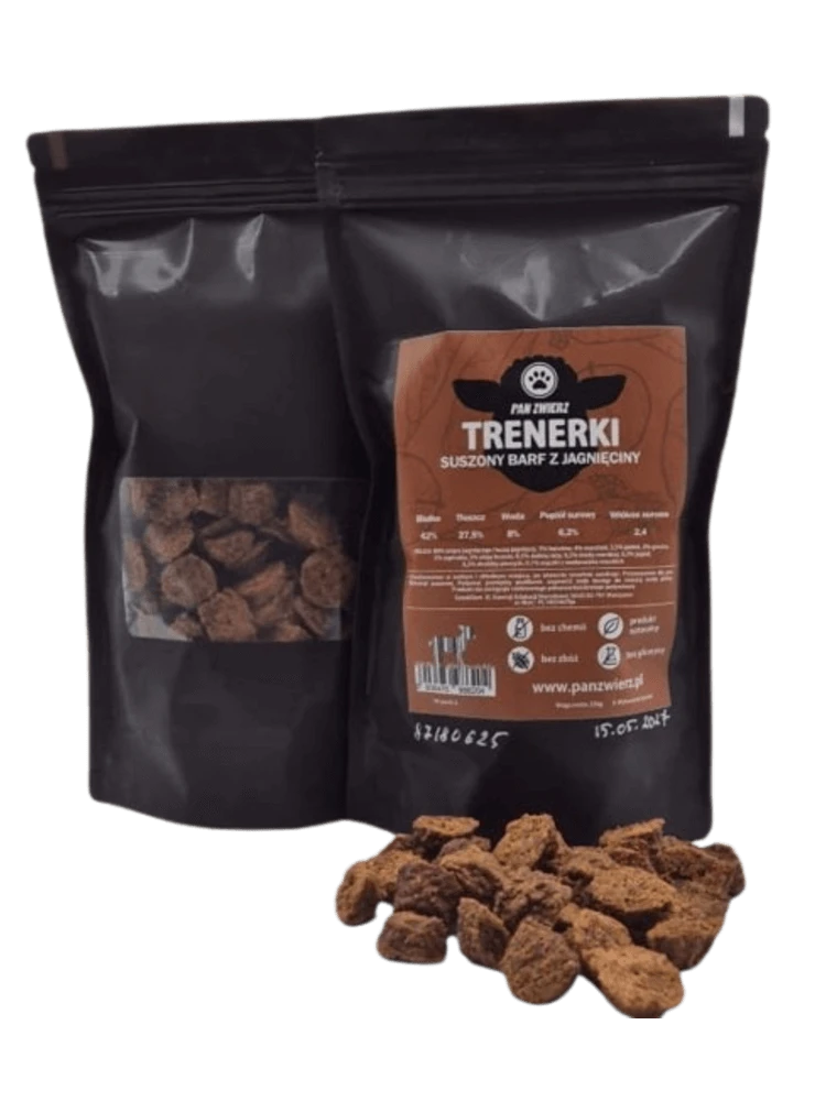Pan Zwierz Trenerki jagnięcina 250 g