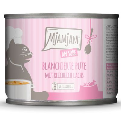 MjAMjAM indyk, łosoś w sosie adult 185 g × 6