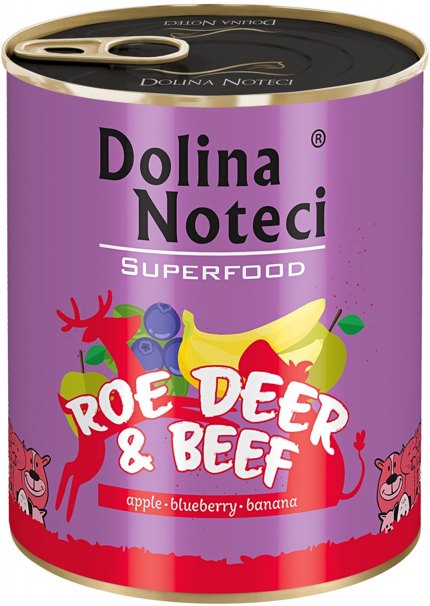 Dolina Noteci Superfood sarna, wołowina adult 800 g