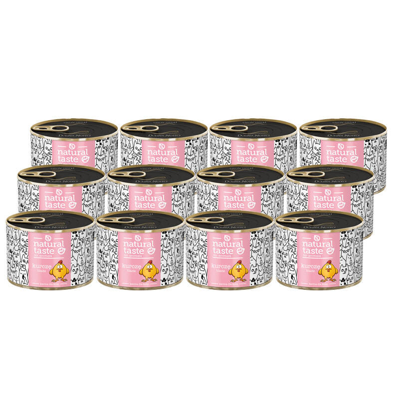Natural Taste kurczak adult 185 g × 12