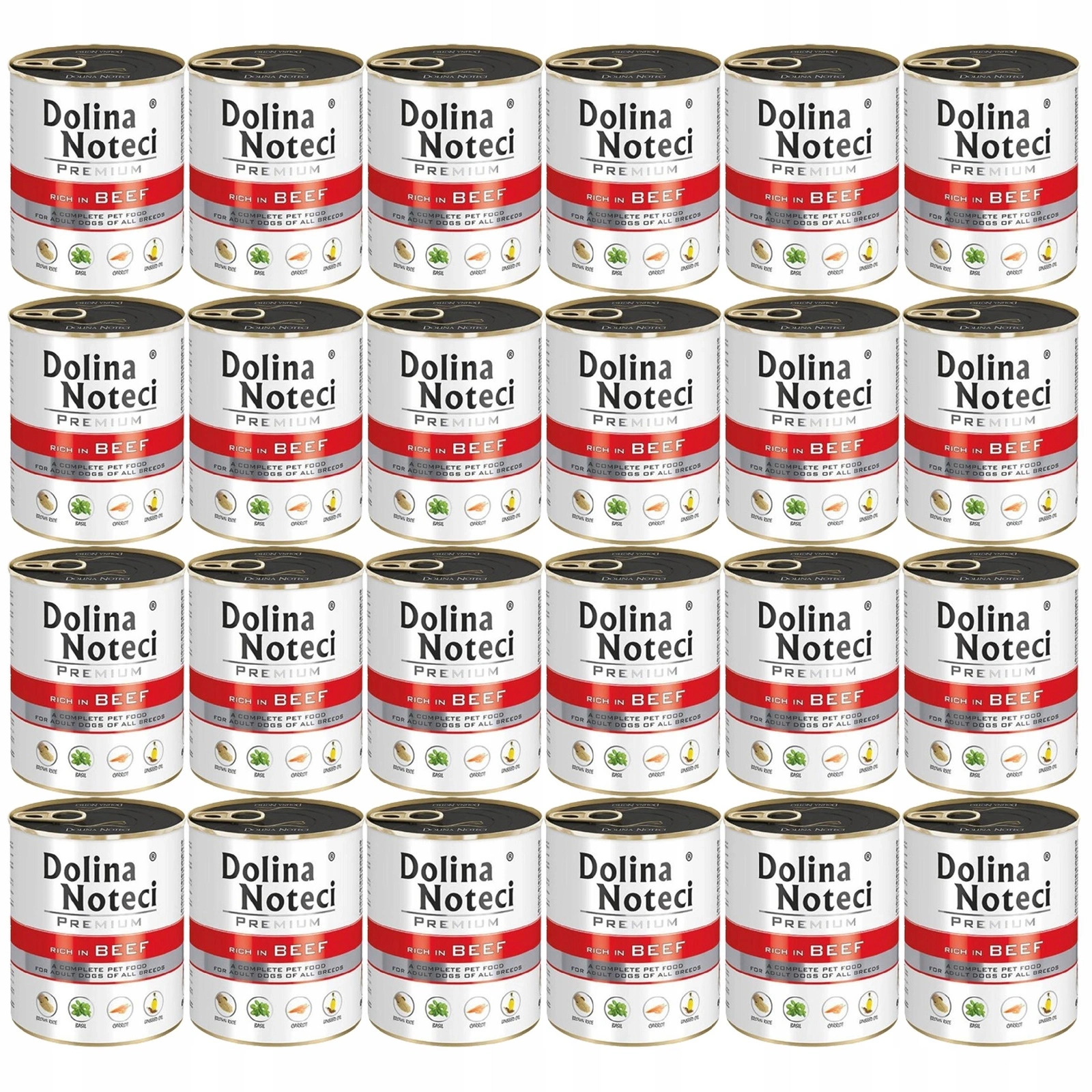 Dolina Noteci Premium wołowina adult 800 g × 24