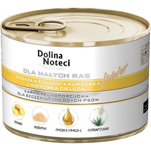 Dolina Noteci Premium cielęcina, kurczak junior małe rasy 185 g × 12
